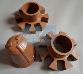 10 Kit Torneados Para Ombrelone de 2,40m e 3,0m De 8 Varetas.