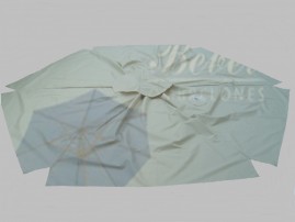 Capa Para Ombrelone de 3m de Di�m. com saquinhos e abas, varetas de 1,50m.
