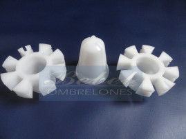 10 Kit Torneado Para Ombrelone de 2,40m e 3,0m, de 8 Varetas, 34 X 14
